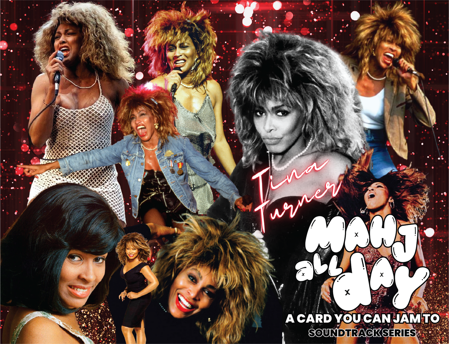 Tina Turner Inspired Alternative Mahjong Playing Card