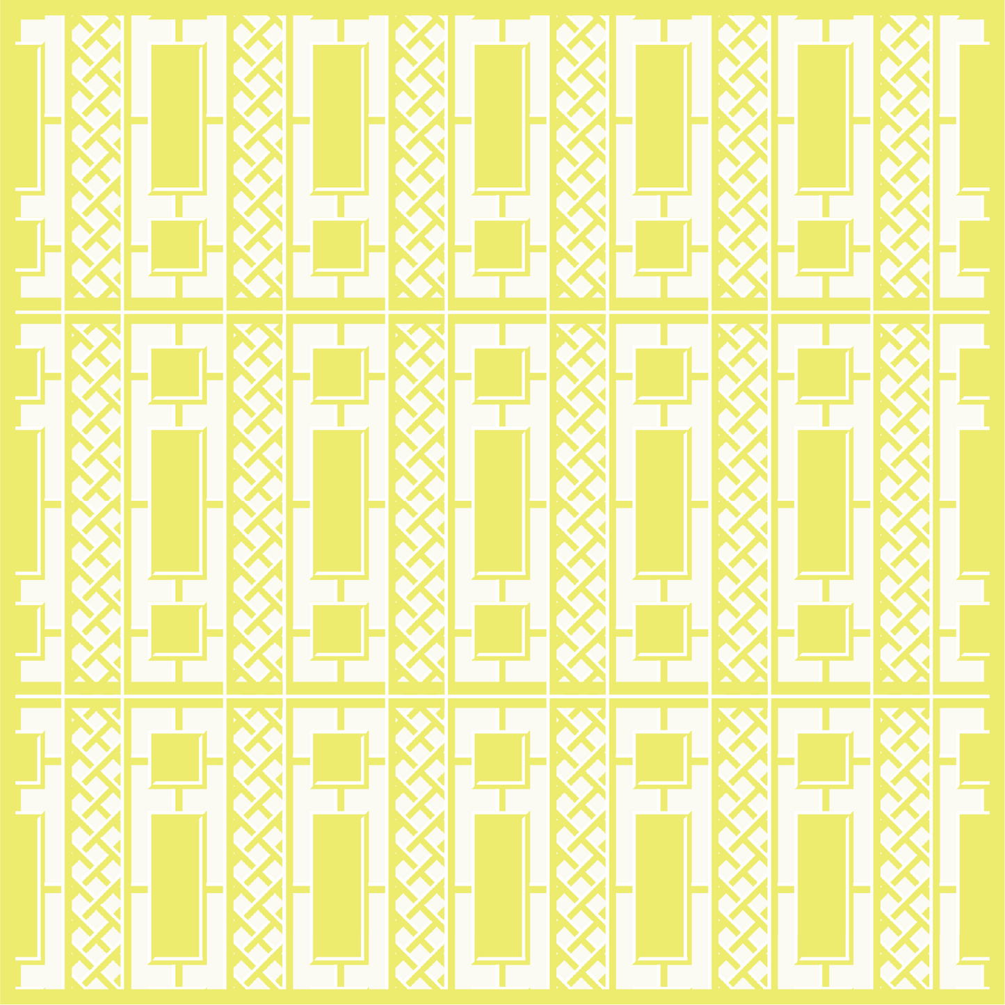 Canary Trellis Mahjong Mat