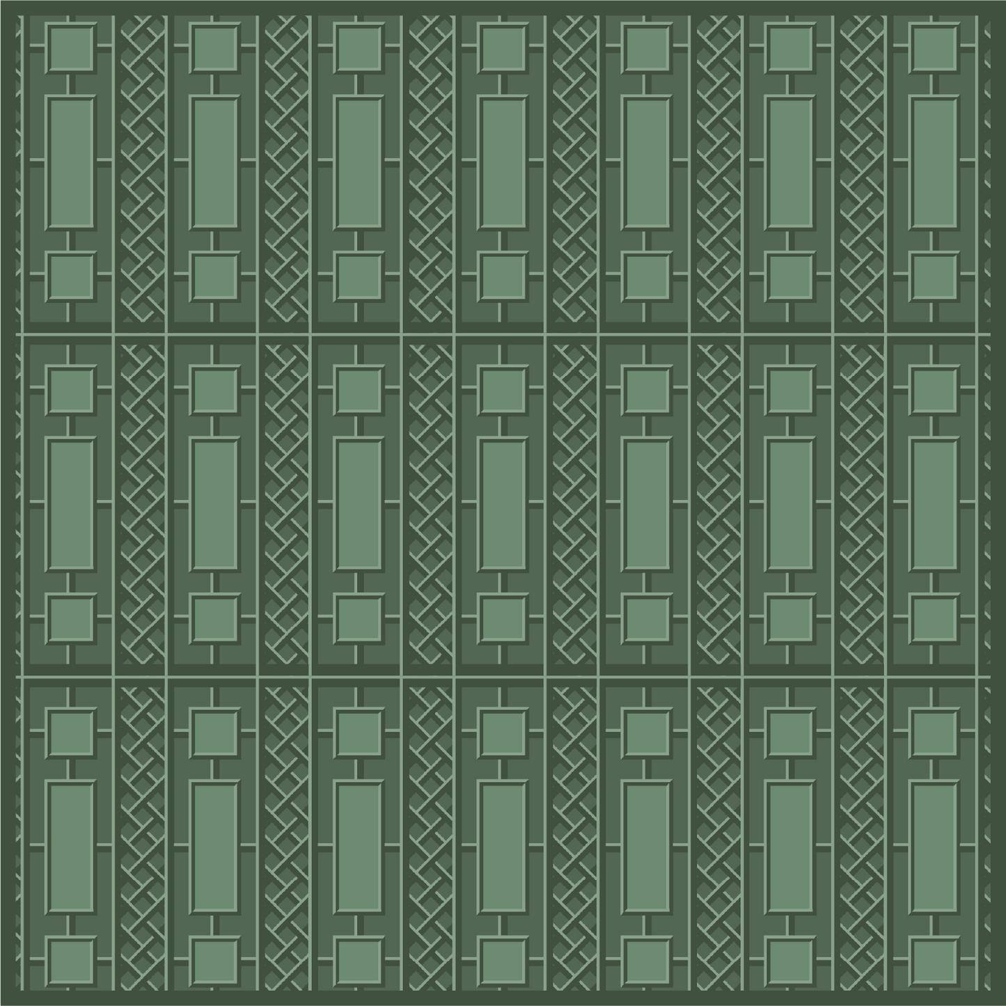 Emerald Trellis Mahjong Mat