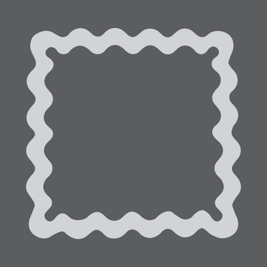 Charcoal Wavy Mahjong Mat - LIMITED EDITION