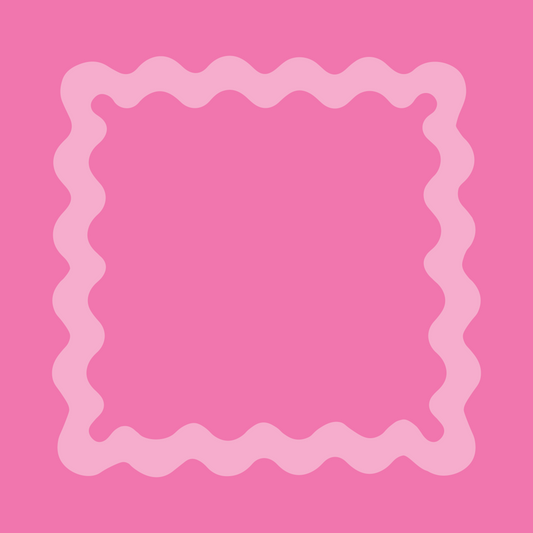 Pink Wavy Mahjong Mat