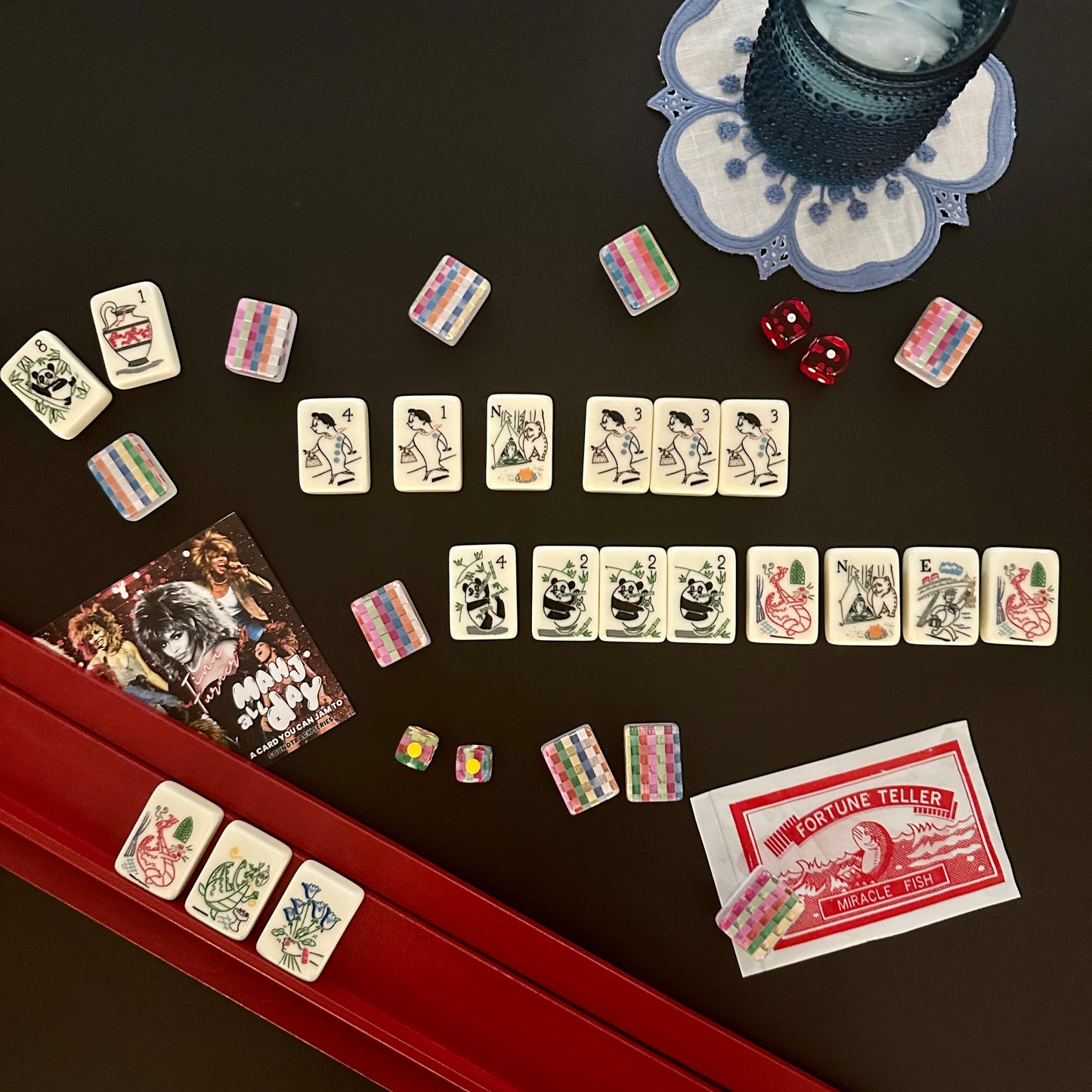 Tina Turner Inspired Alternative Mahjong Playing Card