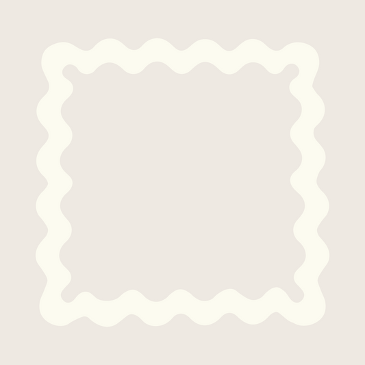 Neutral Wavy Mahjong Mat